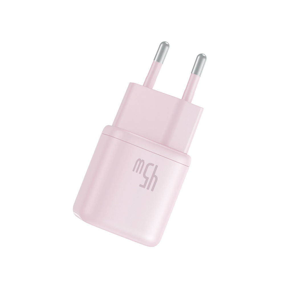 Φορτιστής Δικτύου Baseus PicoGo, 45W, 3A, 1 x USB-C, Ροζ P10176800413-00
