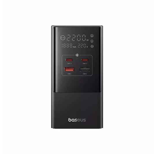 Φορτιστής δικτύου Baseus PowerCombo, 35W, 5A, 2 x USB-A - 2 x USB-C - 3 x Schuko, Μαύρο E00023606113-00