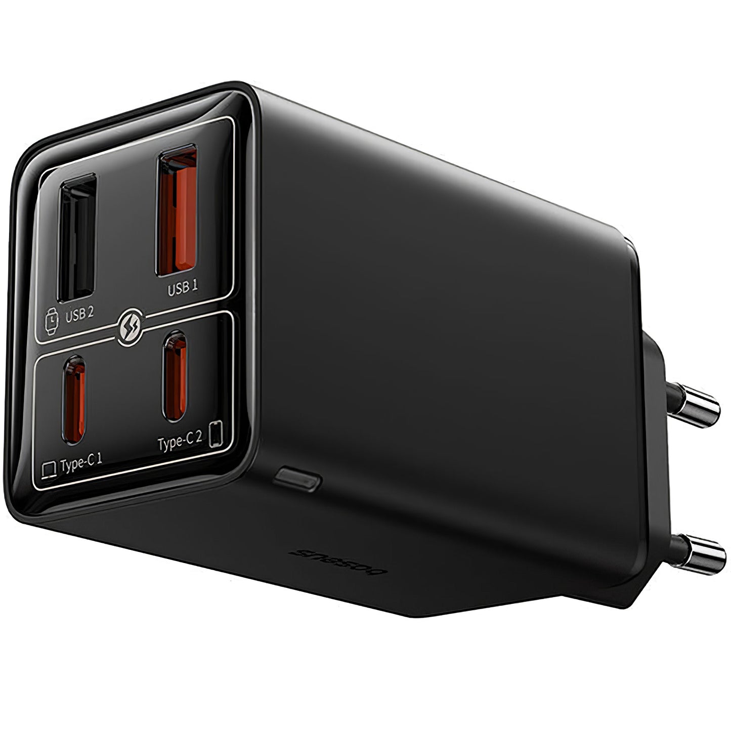 Φορτιστής Δικτύου με Καλώδιο USB-C Baseus GaN6 Pro, 100W, 3.25A, 2 x USB-A - 2 x USB-C, Μαύρο P10162705112-00