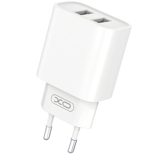 XO Design XO Design BPCE02C Φορτιστής δικτύου με καλώδιο USB-C, 10,5W, 2,1A, 2 x USB-A, λευκό