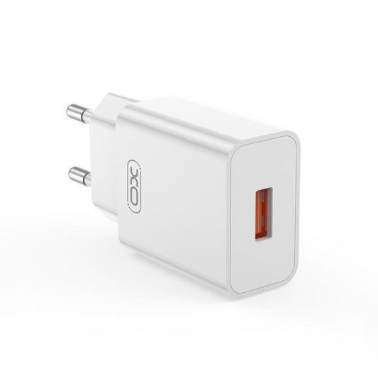 Φορτιστής Δικτύου με Καλώδιο microUSB XO Design L127, 18W, 3A, 1 x USB-A, Λευκό