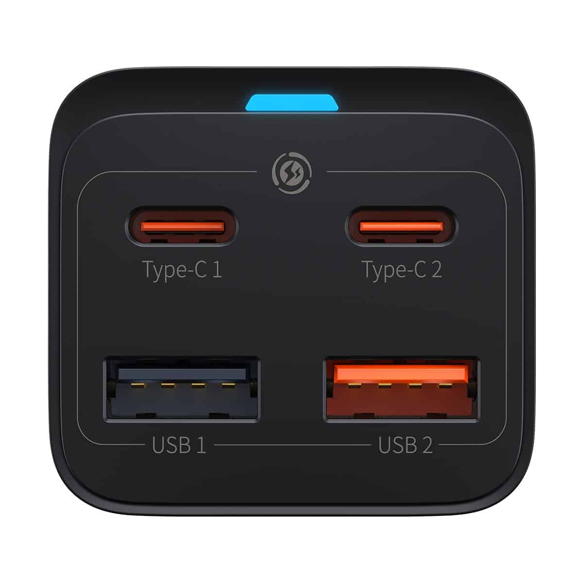 Φορτιστής Βάσης Baseus GaN3 Pro, 65W, 3A, 2 x USB-A - 2 x USB-C, Μαύρος CCGP040101