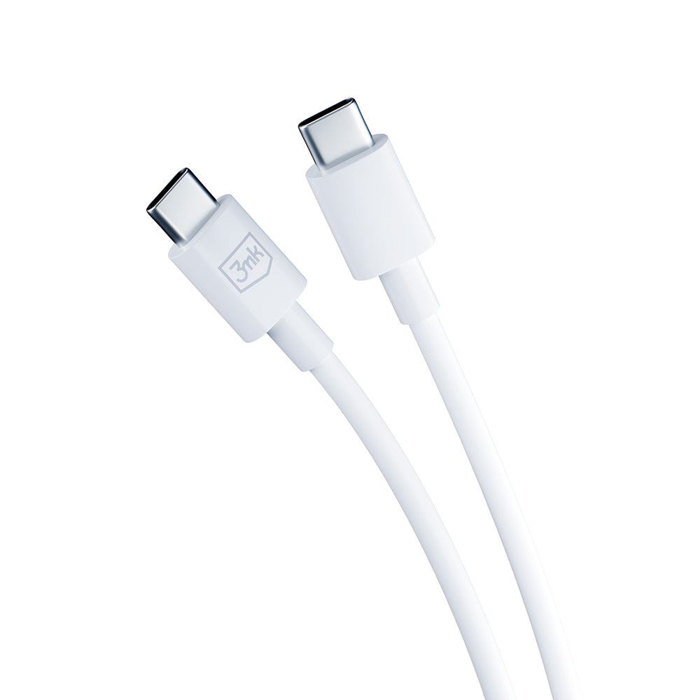 Φορτιστής Δικτύου με Καλώδιο USB-C 3MK Hyper, 25W, 3A, 1 x USB-C, Λευκό