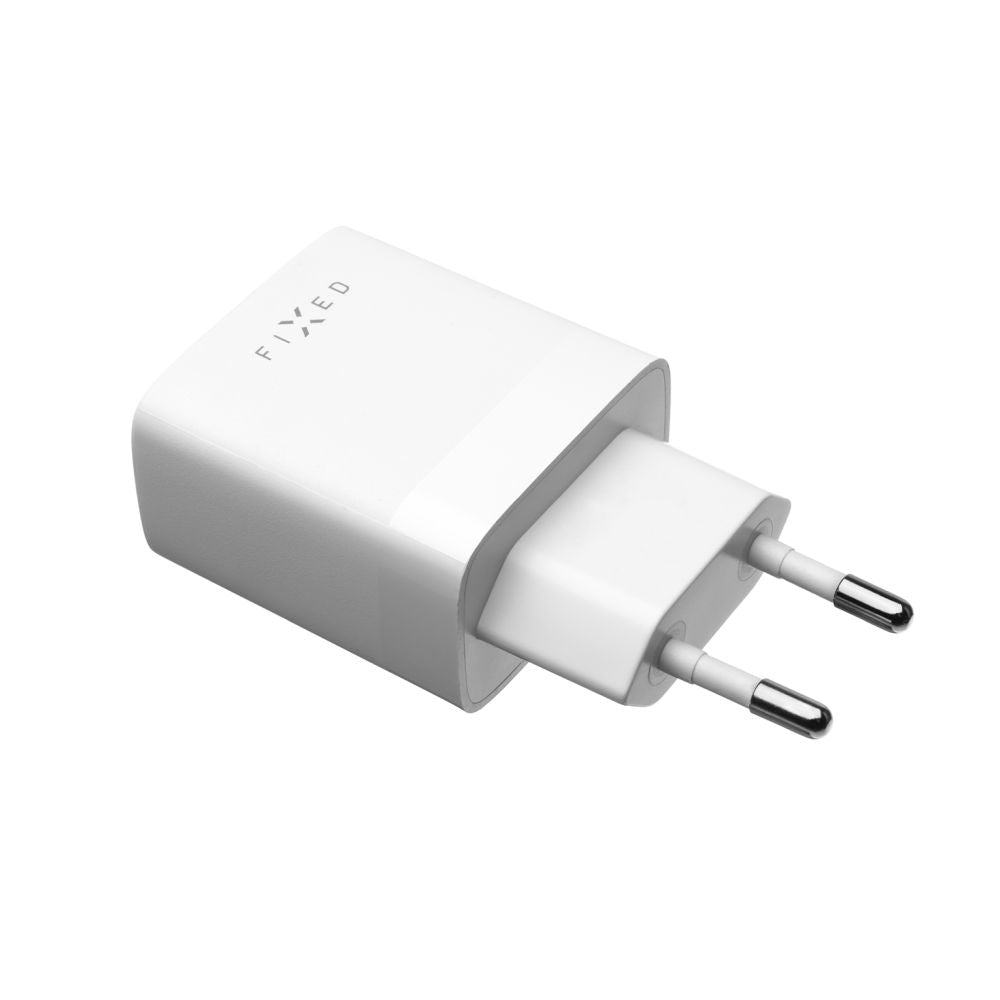Φορτιστής Δικτύου με Καλώδιο USB-C Fixed, 17W, 3A, 2 x USB-A, Λευκό