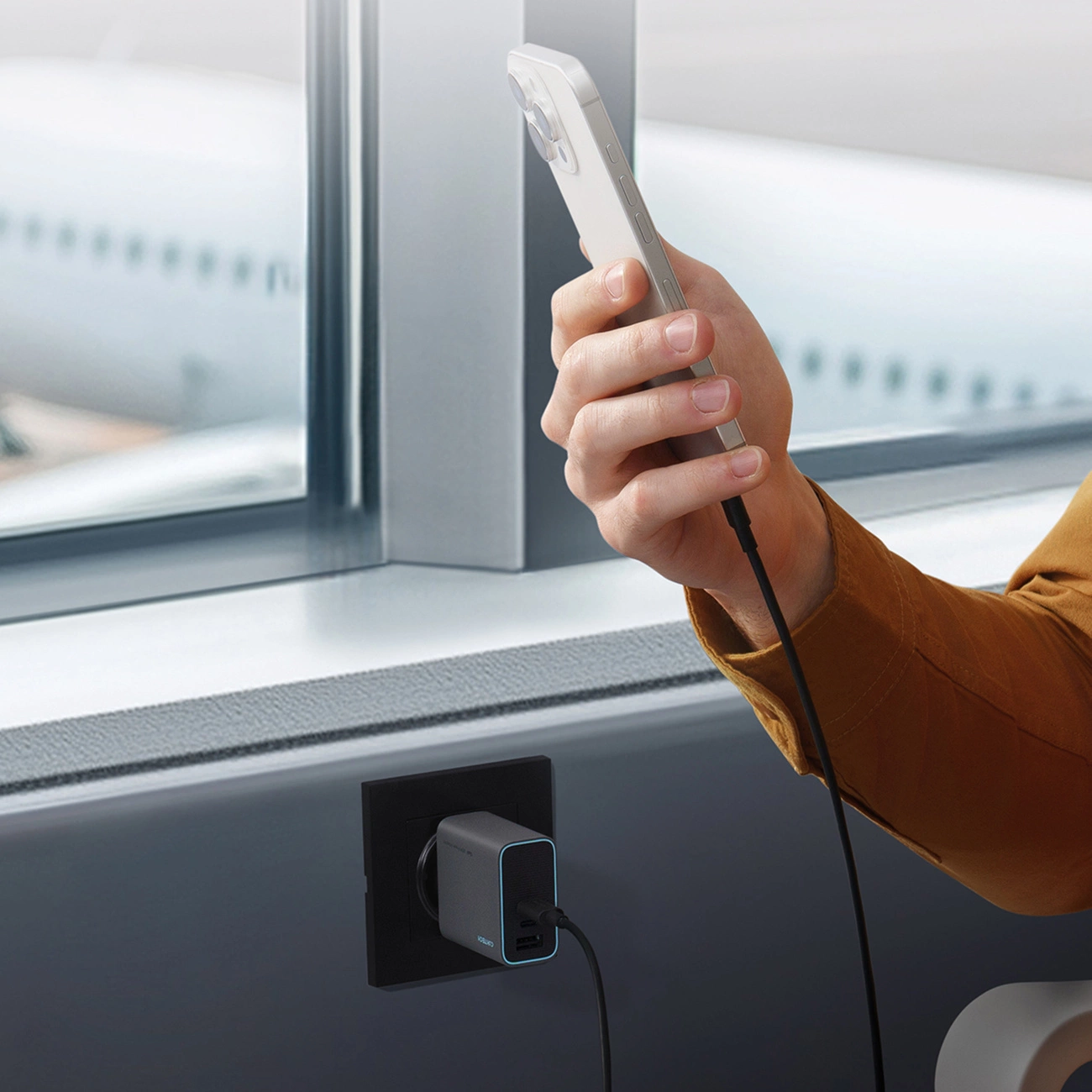 Φορτιστής Δικτύου Cuktech, 65W, 3A, 1 x USB-A - 2 x USB-C, Γκρι CUKAD653EUGR