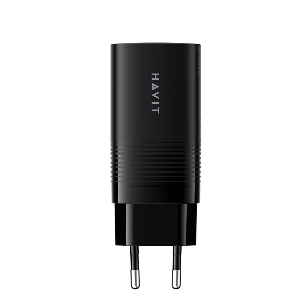 Φορτιστής Δικτύου HAVIT UC20, 65W, 3A, 1 x USB-A - 2 x USB-C, Μαύρο