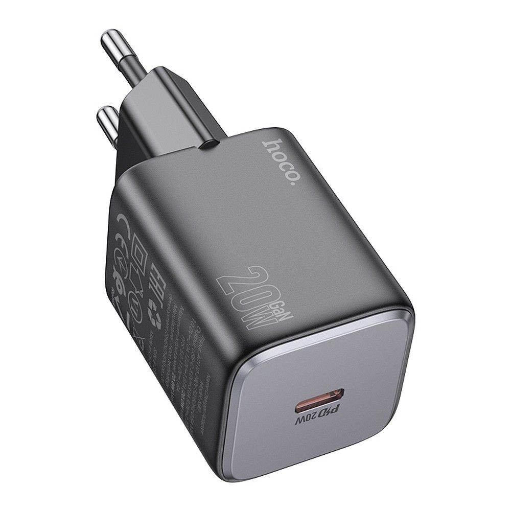 Φορτιστής Δικτύου HOCO N40, 20W, 3A, 1 x USB-C, Μαύρο