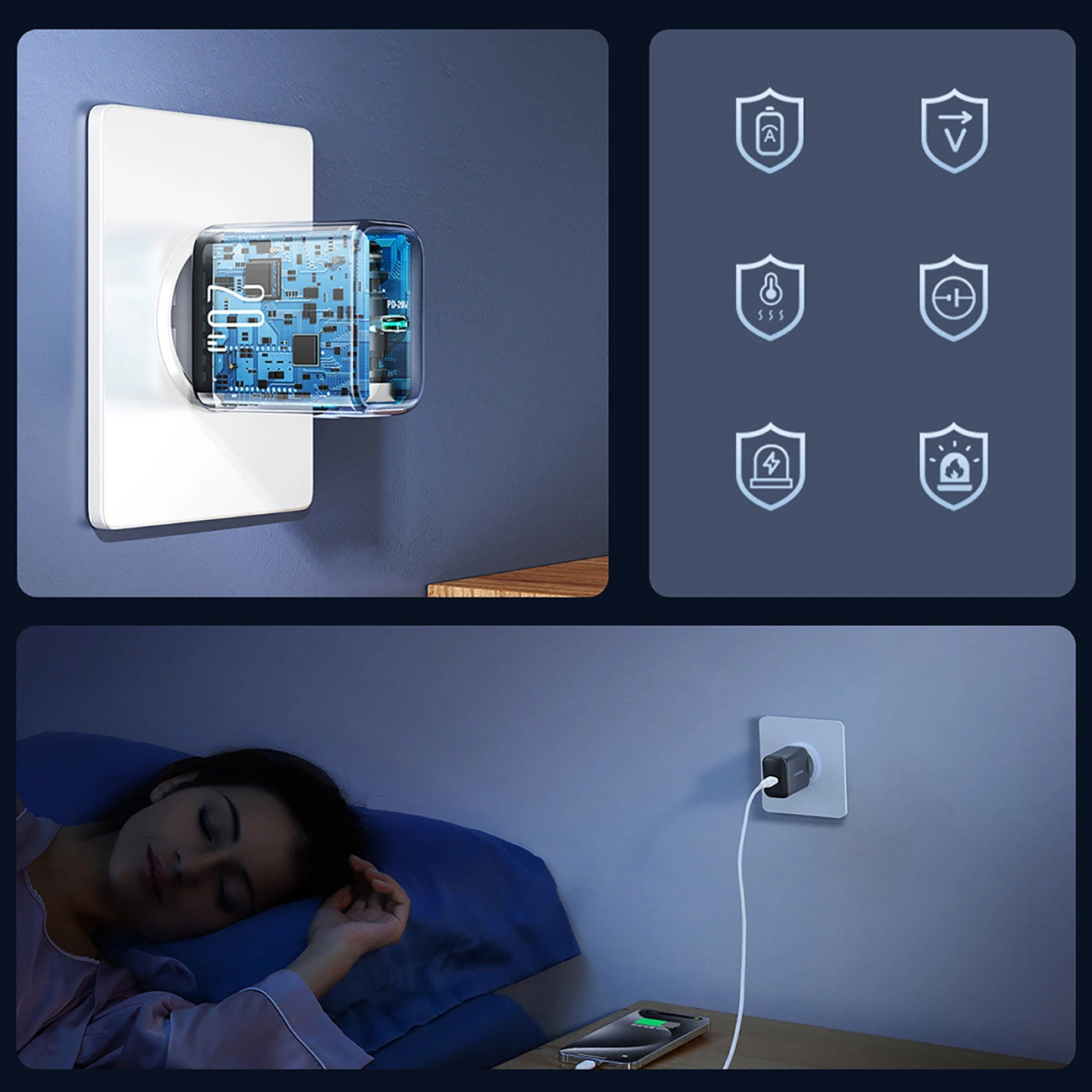 Φορτιστής Δικτύου Joyroom JR-TCF20, 20W, 3A, 1 x USB-C, Μαύρο