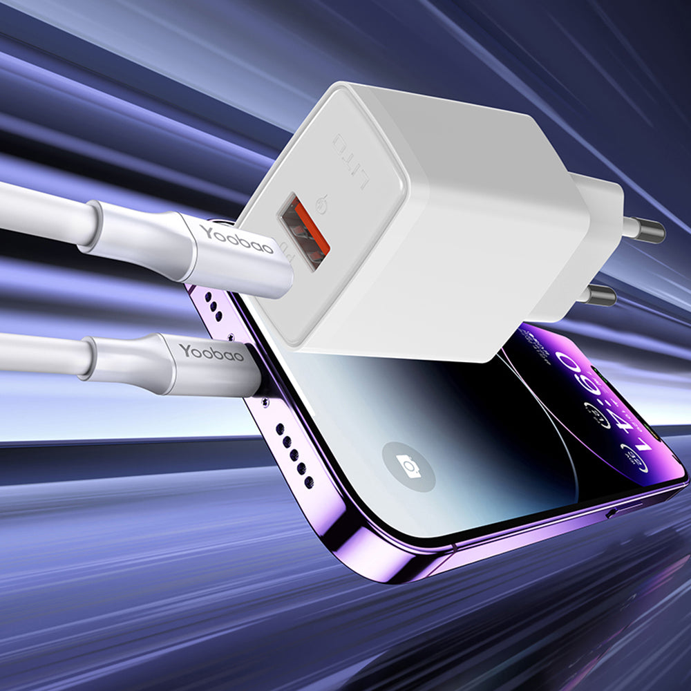 Φορτιστής Δικτύου Lito LC09, 20W, 3A, 1 x USB-A - 1 x USB-C, Λευκό