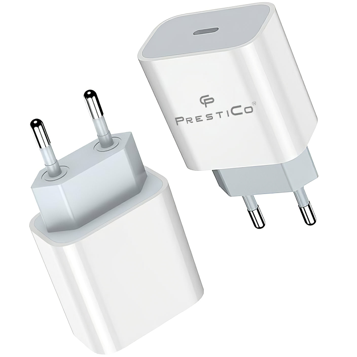 Φορτιστής δικτύου Prestico F8A Box, 20W, 3A, 1 x USB-C, Λευκό