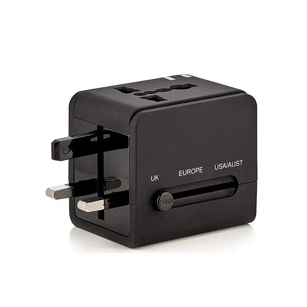 Techsuit HHt148 Travel Network Charger, 10W, 2A, 2 x USB-A, Black