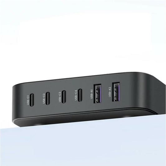 Σταθμός φορτιστή UGREEN CD271 Nexode, 200W, 5A, 2 x USB-A - 4 x USB-C, γκρι