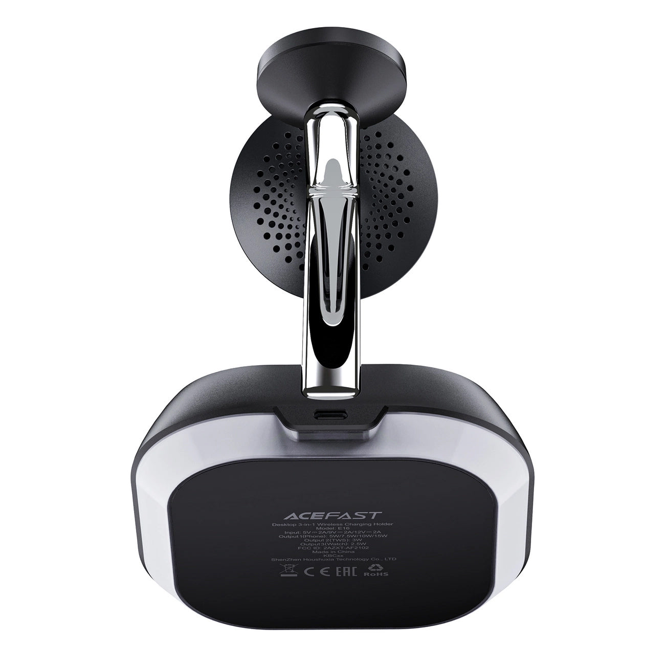 Φορτιστής Δικτύου Wireless Acefast E16 3σε1, 15W, 1.67A, Μαύρο