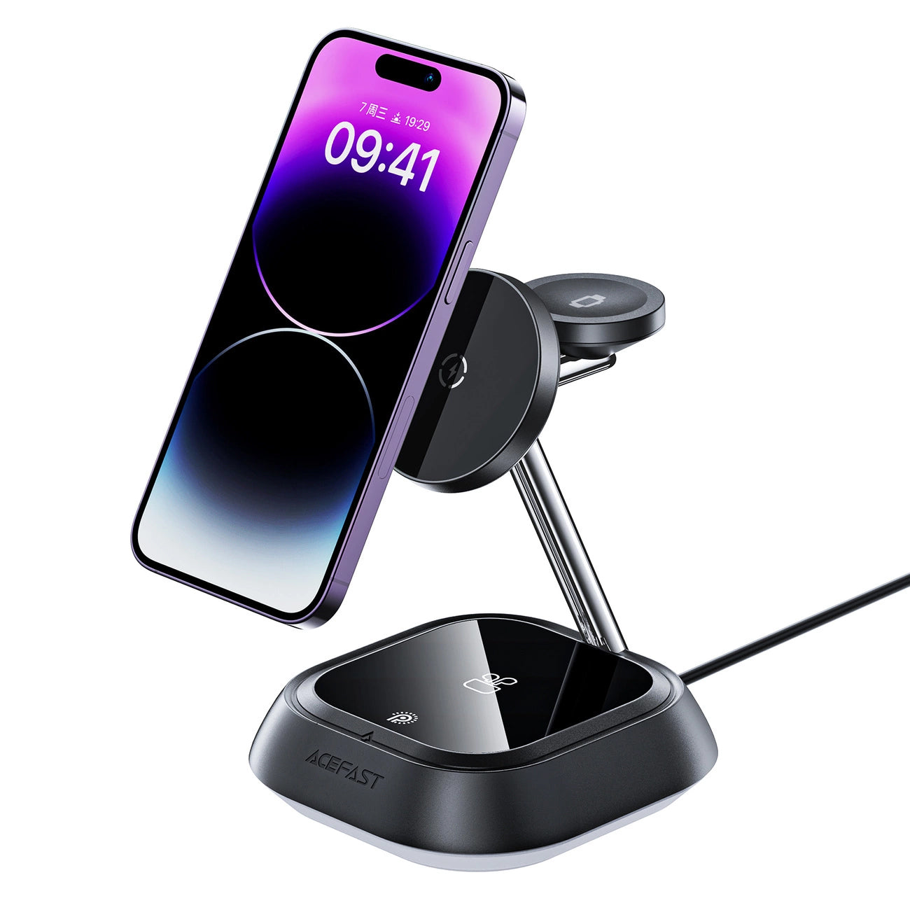 Φορτιστής Δικτύου Wireless Acefast E16 3σε1, 15W, 1.67A, Μαύρο