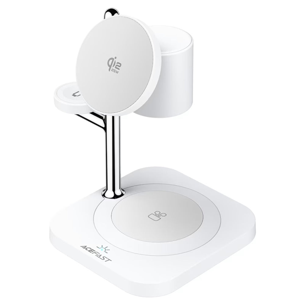 Φορτιστής Δικτύου Ασύρματος Acefast E39 3σε1, 32.5W, Λευκό