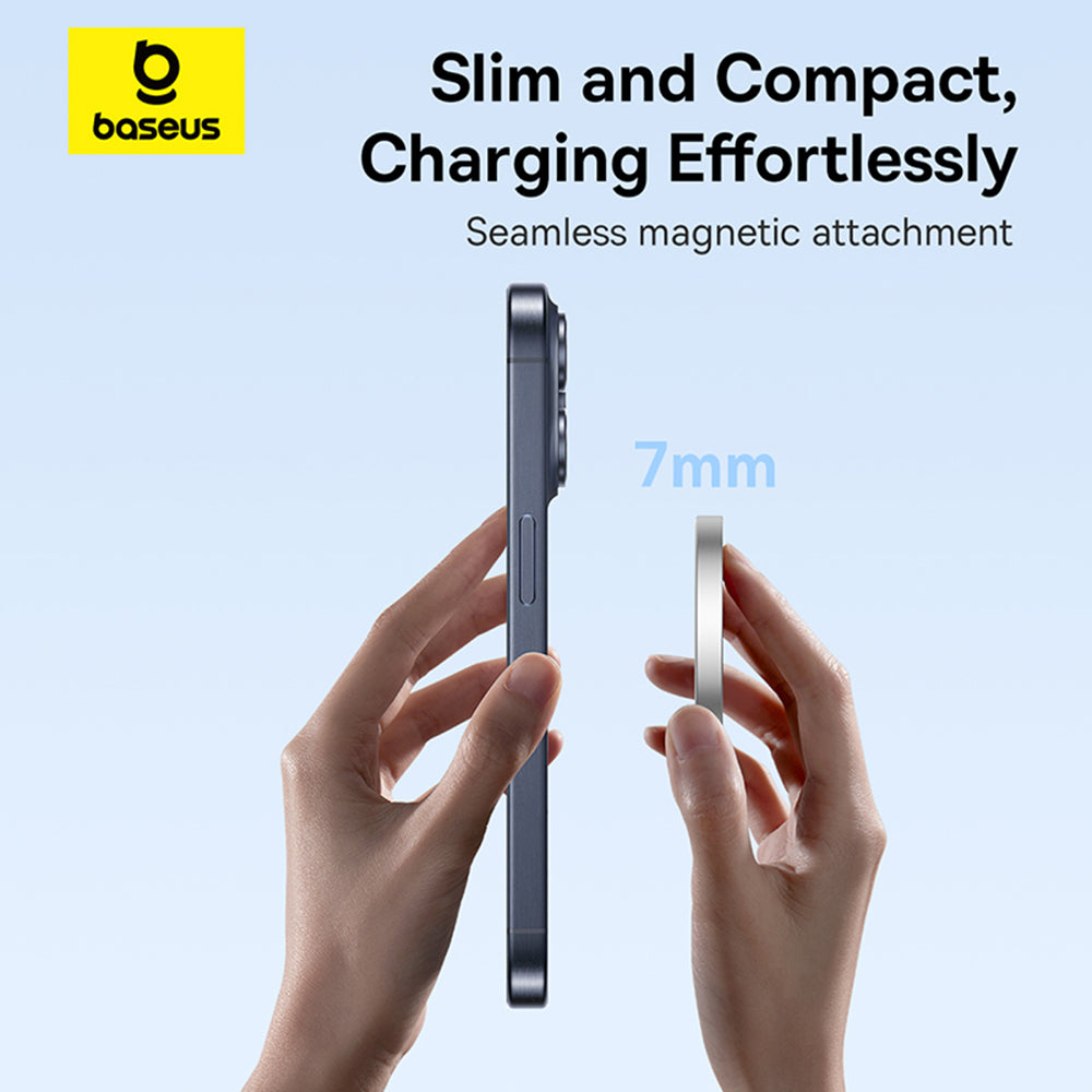 Φορτιστής Δικτύου Ασύρματος Baseus Simple Mini4 Air, 15W, 1.67A, Ασημί P10278200S11-00