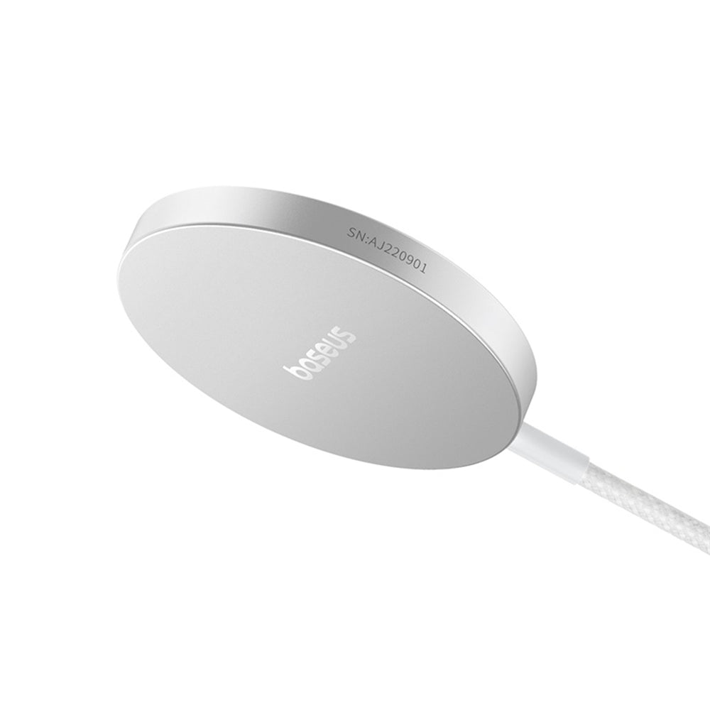 Φορτιστής Δικτύου Ασύρματος Baseus Simple Mini4 Air, 15W, 1.67A, Ασημί P10278200S11-00