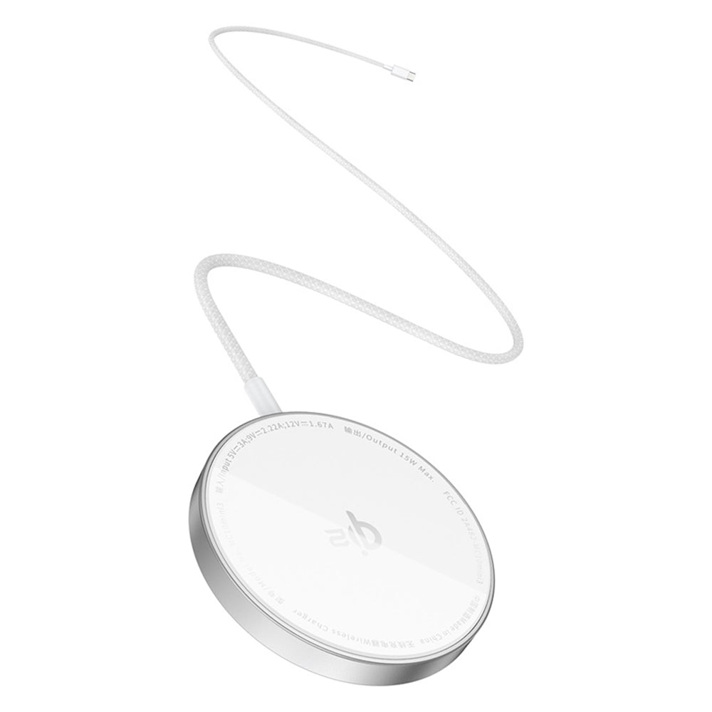 Φορτιστής Δικτύου Ασύρματος Baseus Simple Mini4 Air, 15W, 1.67A, Ασημί P10278200S11-00