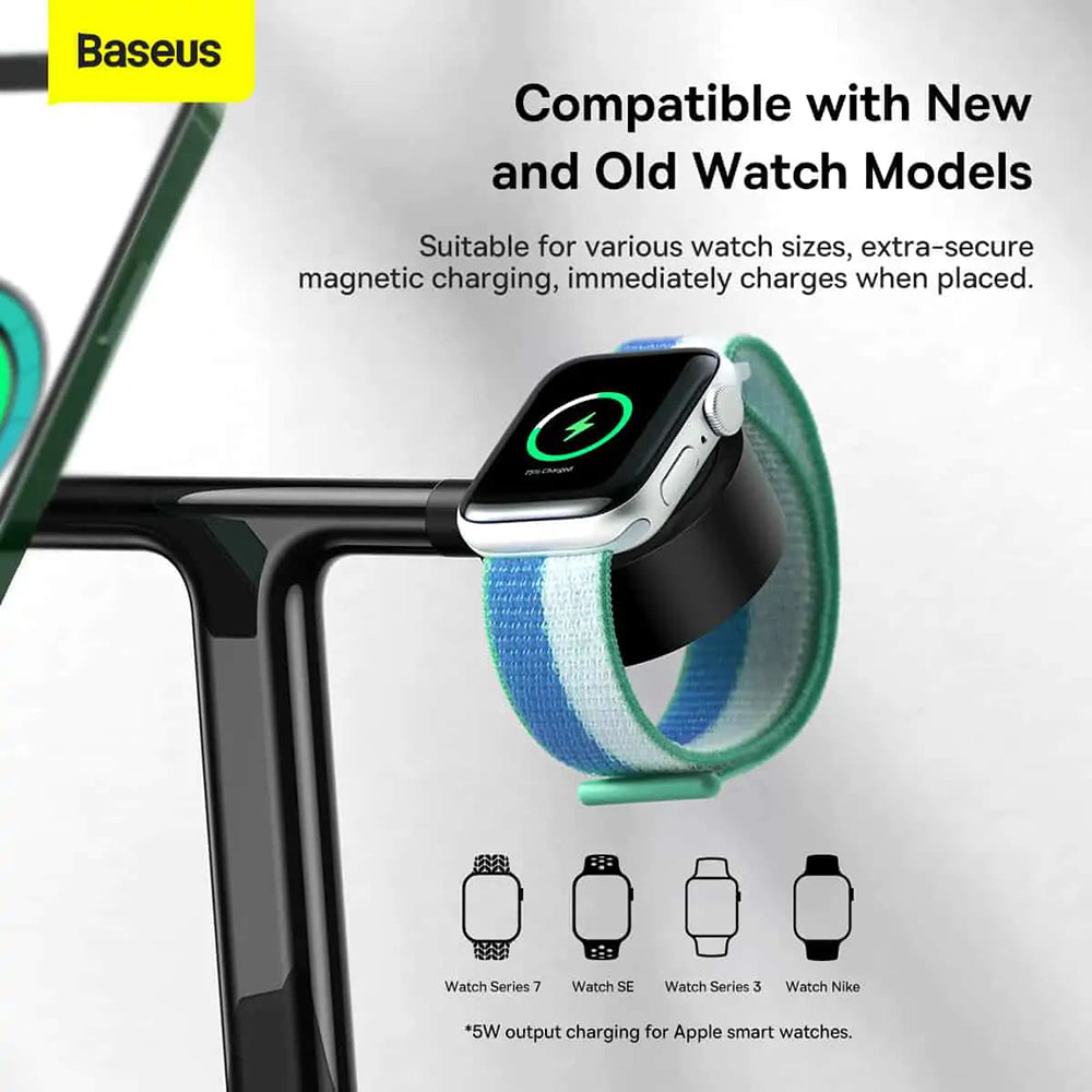 Φορτιστής Δικτύου Wireless Baseus Swan 3in1, 20W, 1.67A, P10221302113-Z1