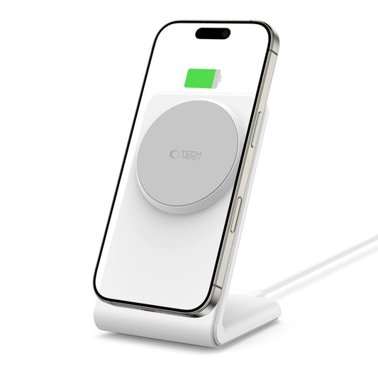 MagSafe Tech-Protect QI15W-A38, 15W, 1.67A, λευκό