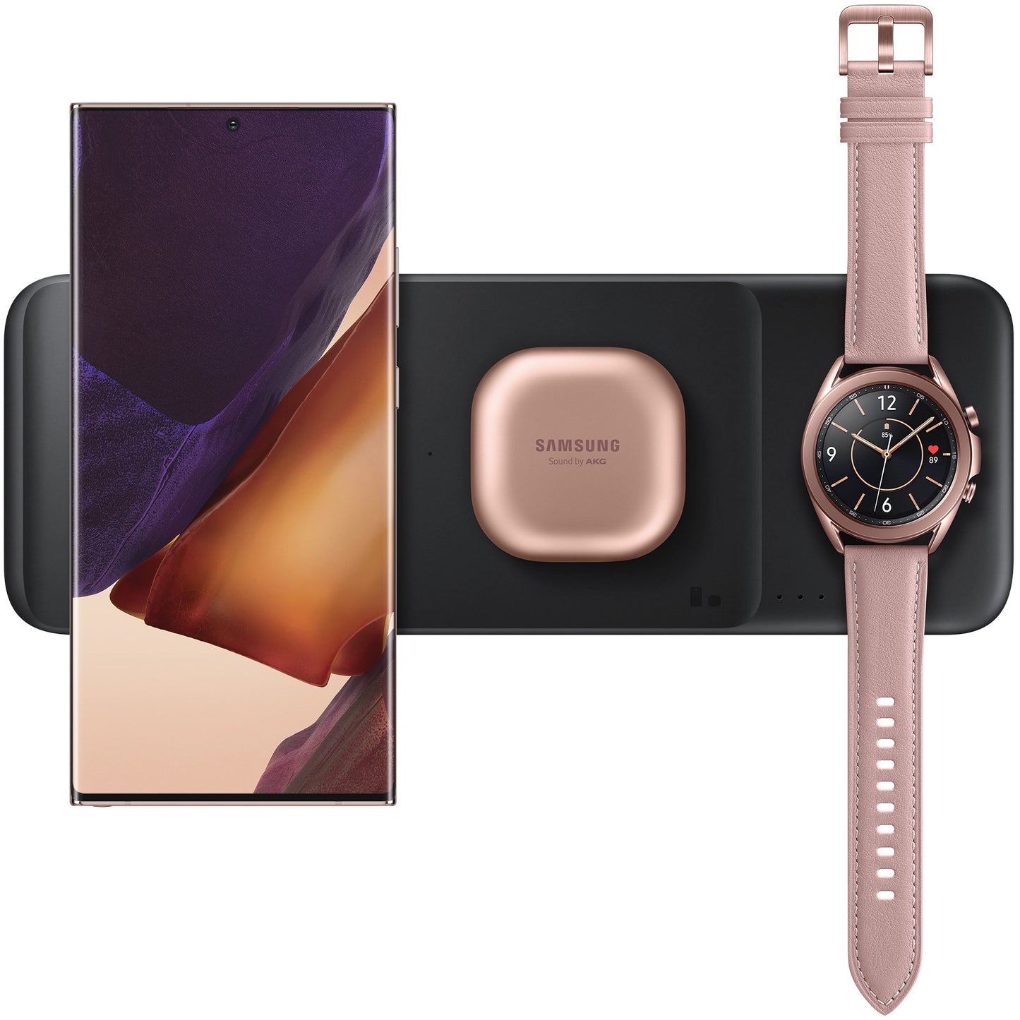 Ασύρματος Φορτιστής Δικτύου Samsung Trio, 9W, 1A, Μαύρο, Επανασφραγισμένο EP-P6300TBEGEU
