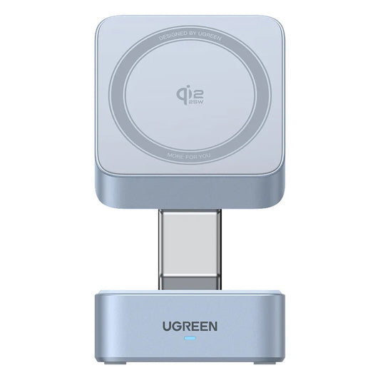 Φορτιστής Δικτύου Ασύρματος UGREEN W752 2σε1, 35W, 3A, 1 x USB-C, Μπλε