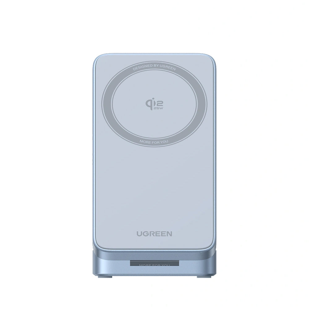 Ασύρματος Φορτιστής Δικτύου UGREEN W757 (65901) 3σε1, 25W, Μπλε