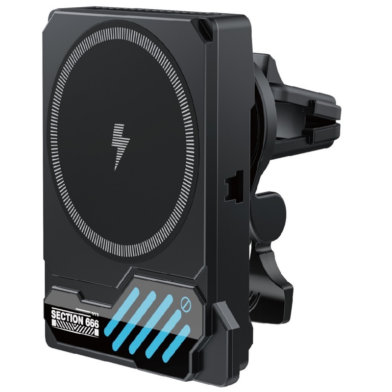Ασύρματος φορτιστής αυτοκινήτου XO Design SL14, 25W, Μαύρος