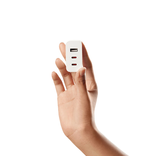 Φορτιστής δικτύου Xiaomi 2C1A GaN, 67W, 3A, 1 x USB-A - 2 x USB-C, Λευκό