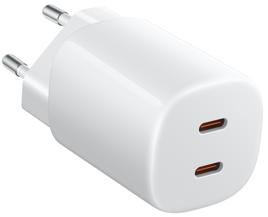 Φορτιστής Δικτύου Xiaomi Nano Turbo, 45W, 3A, 2 x USB-C, Λευκός BHR087OEU