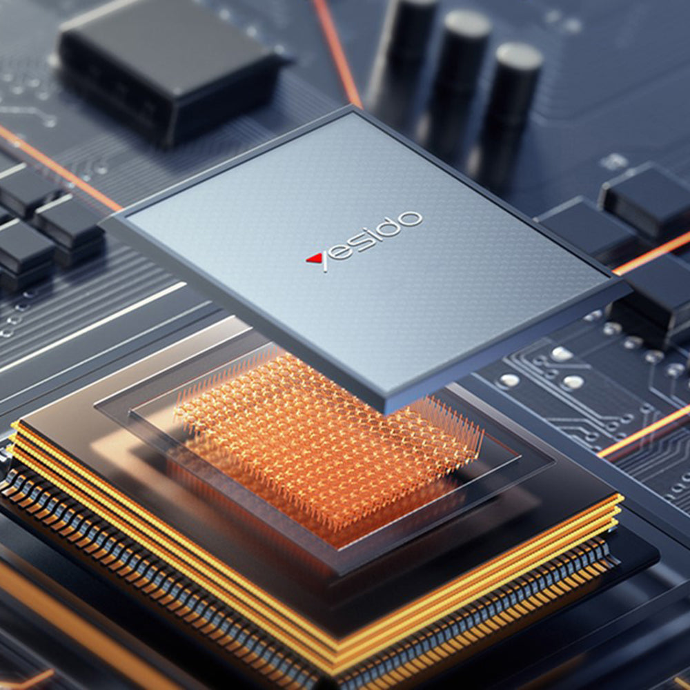 Φορτιστής Δικτύου Yesido YC142, 100W, 5A, 1 x USB-A - 2 x USB-C, Μαύρο