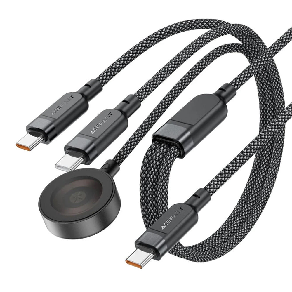 Ασύρματος Φορτιστής Acefast 4σε1 για Apple Watch Series, USB-C, Μαύρο