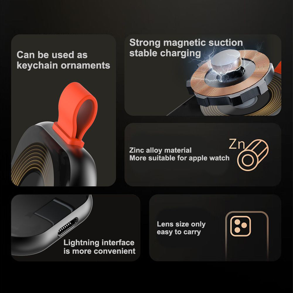 Ασύρματος Φορτιστής Lito LC03 για Apple Watch Series, Μαύρο
