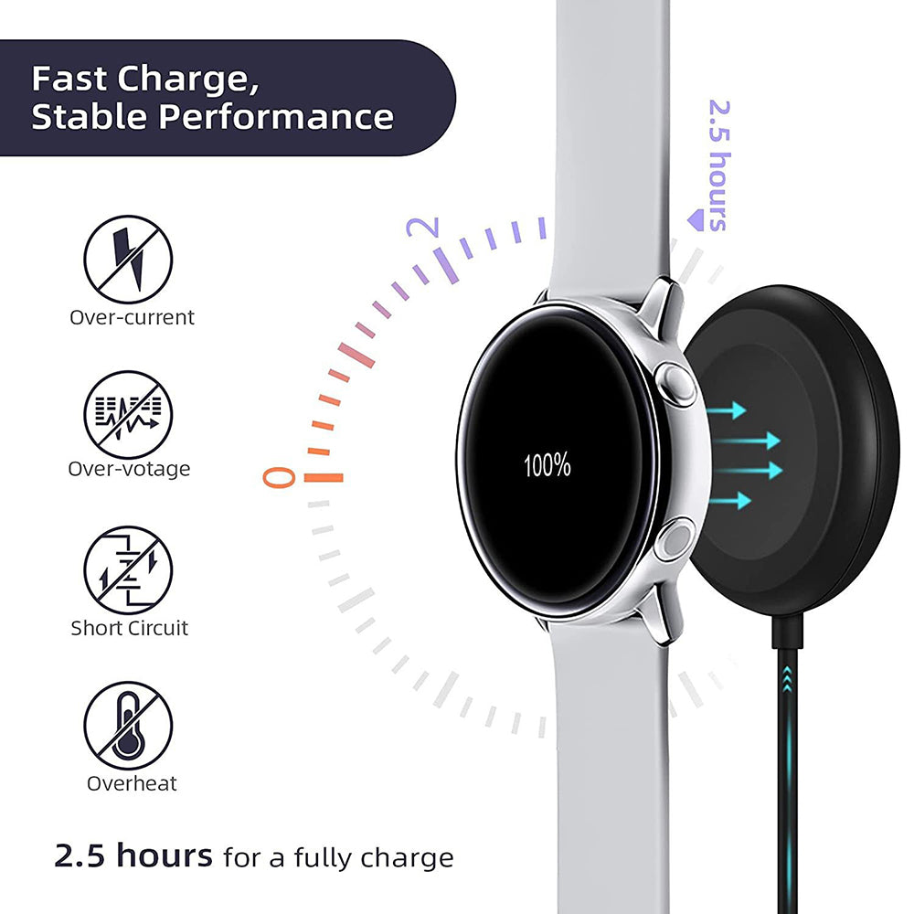 Ασύρματος Φορτιστής Techsuit TSC11 για Samsung Galaxy Watch Series, USB-A, Μαύρος