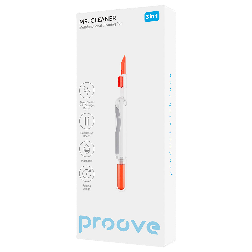 Εργαλείο Καθαρισμού Proove Mr.Cleaner, 3σε1, Λευκό