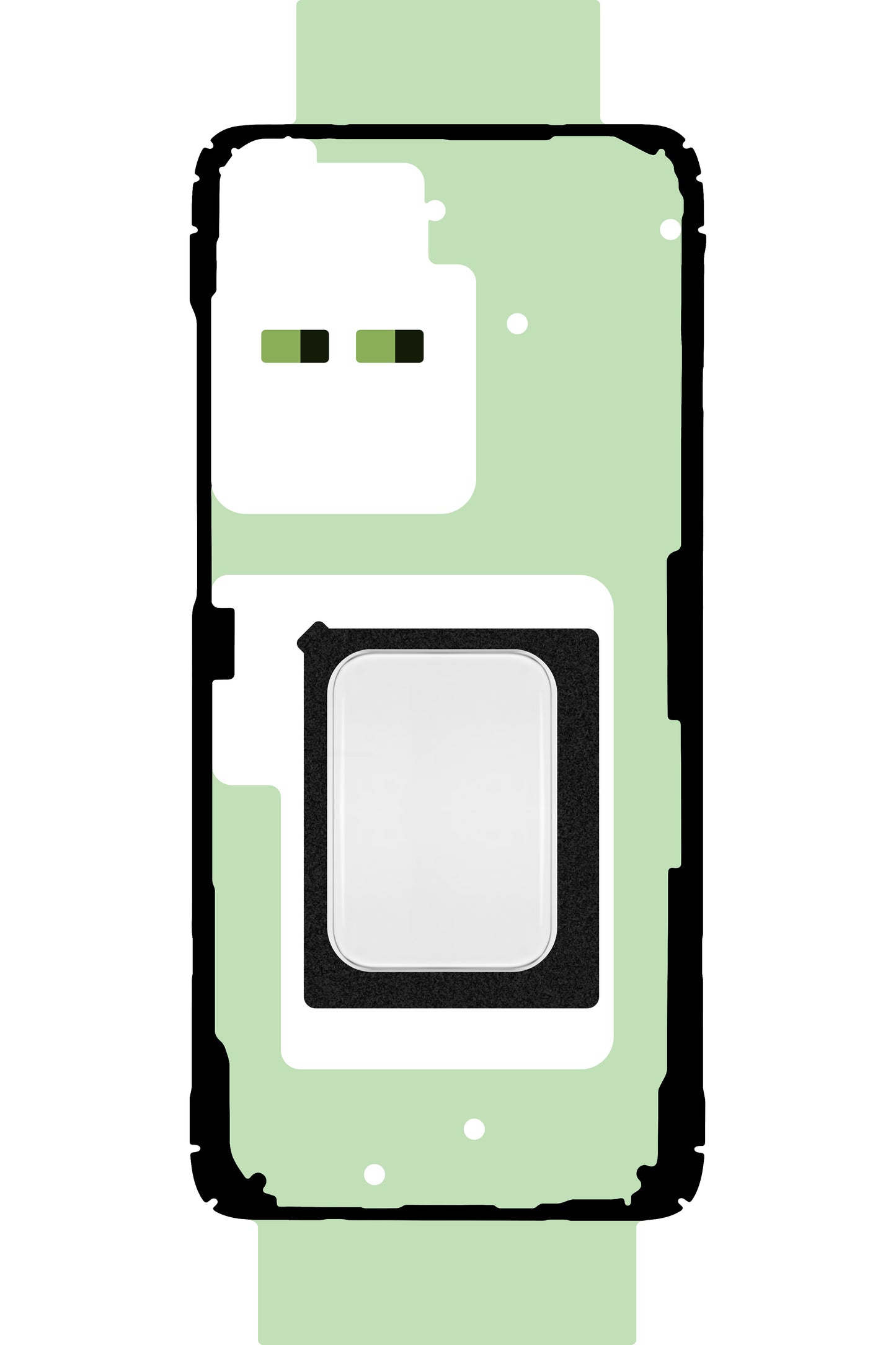 Κιτ Κόλλας Καπάκι Μπαταρίας Samsung Galaxy S20 Ultra G988, Service Pack GH82-22280A