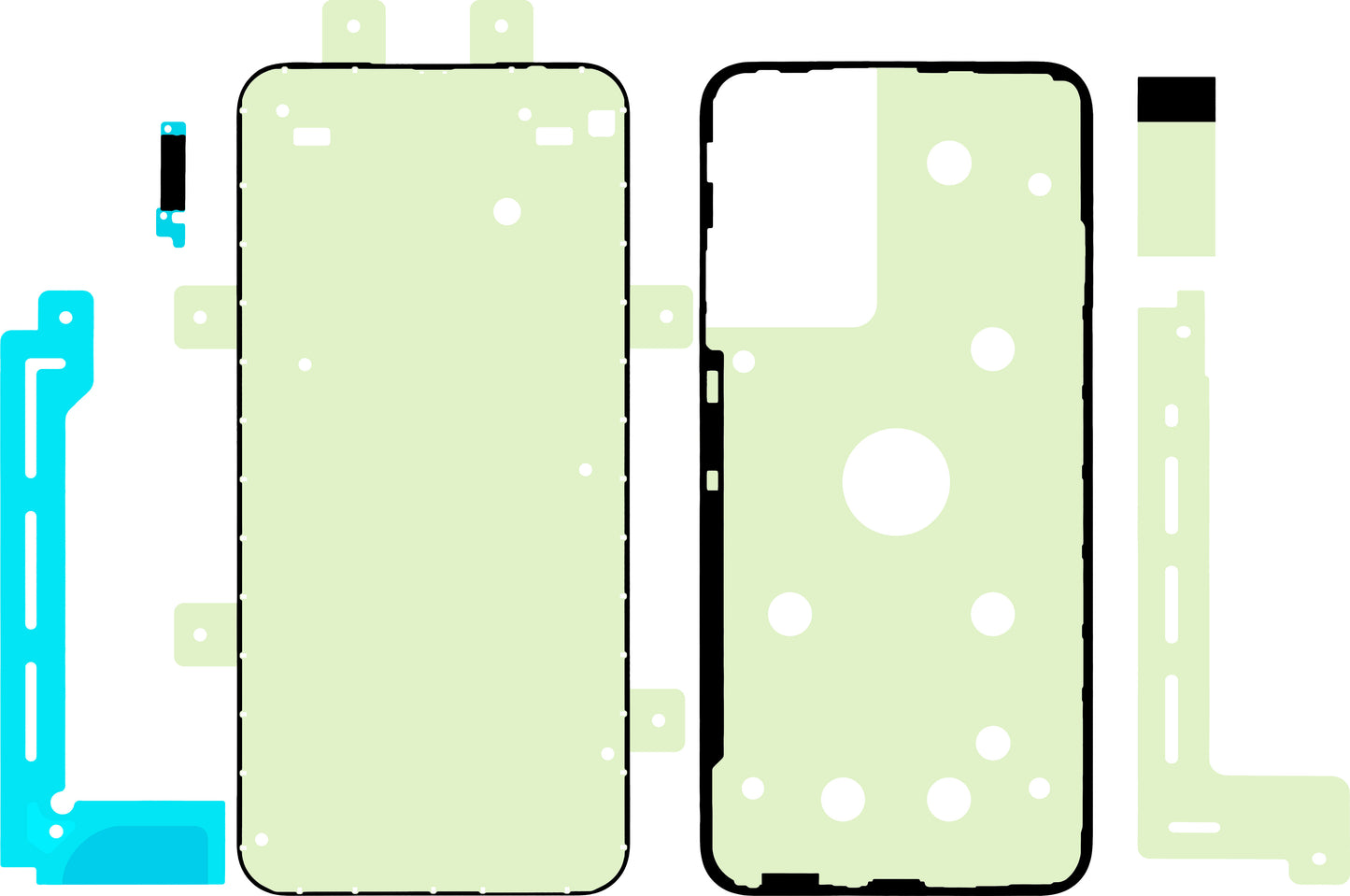Kit Σετ Κόλλας Οθόνης Samsung Galaxy A34 A346, Service Pack GH82-31515A