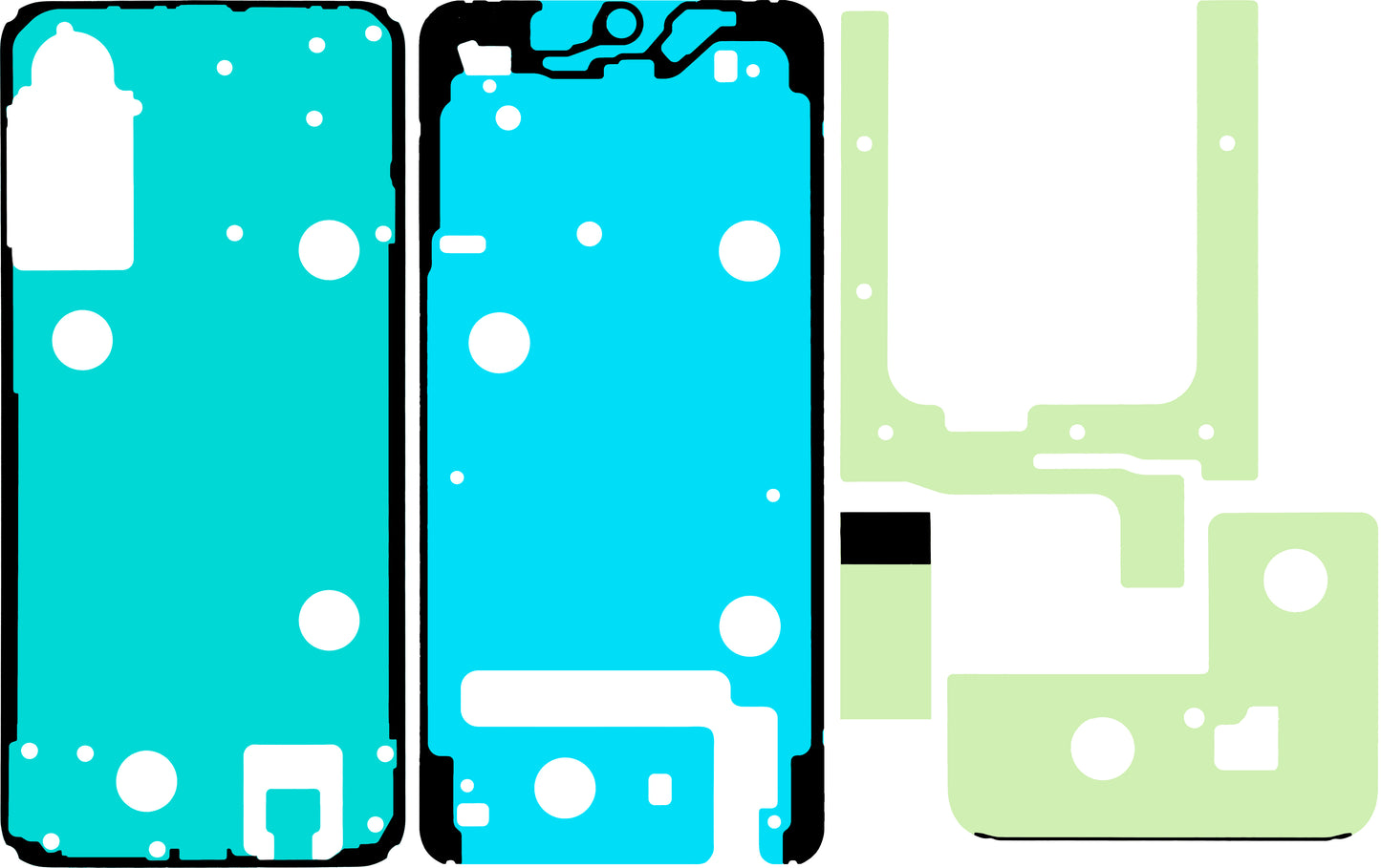 Kit Αυτοκόλλητο Οθόνης Samsung Galaxy A57 5G, Service Pack GH82-39334A