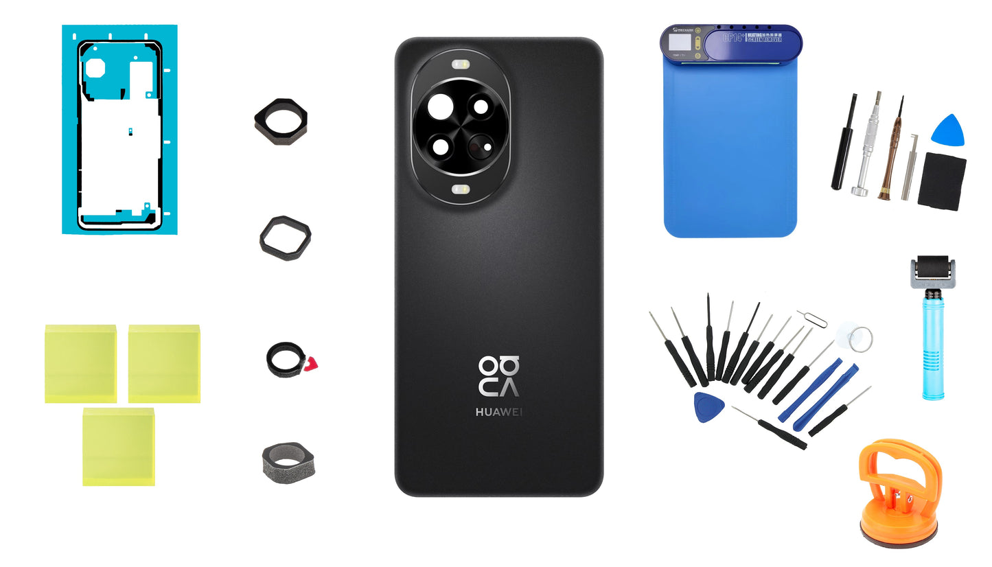 Σετ Πίσω Κάλυμμα Μπαταρίας Huawei nova 14 Pro Μαύρο Service Pack και Αφιερωμένα Εργαλεία Service