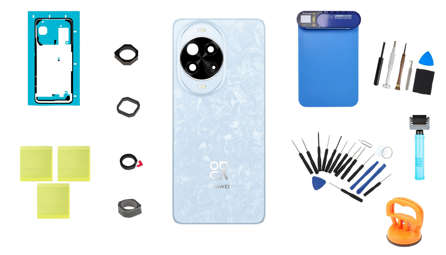 Σετ Πίσω Κάλυμμα Μπαταρίας Huawei nova 14 Pro Crystal Blue Service Pack και Αφιερωμένα Εργαλεία Service