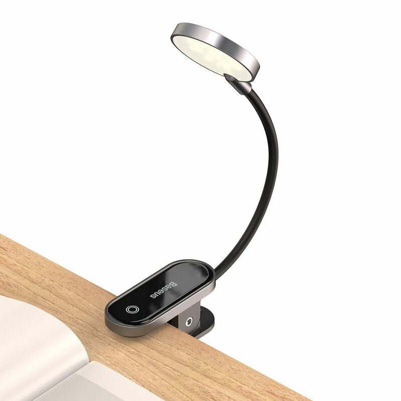 Φορητό LED Φωτιστικό Baseus Comfort Reading Mini Clip, Γκρι DGRAD-0G