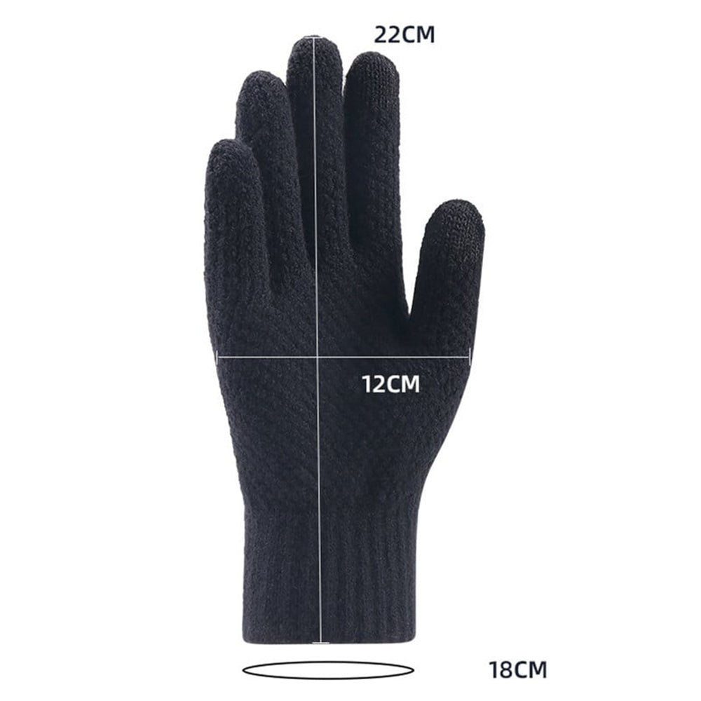 Γάντια Χειμερινά Αφής Ανδρικά Techsuit ST0013, Μέγεθος 22εκ, Καφέ