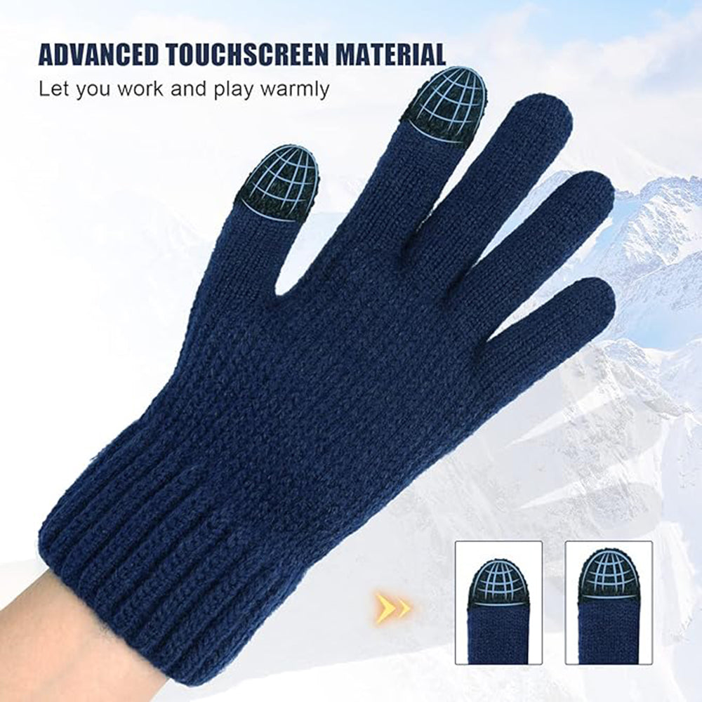 Γάντια Χειμερινά Αφής Unisex Techsuit ST0012, Μέγεθος 22εκ, Ανοιχτό Γκρι