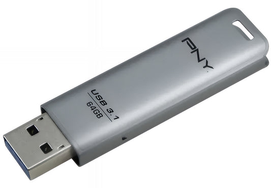 Εξωτερική Μνήμη USB-A 3.1 PNY Elite Steel, 64Gb FFD64GESTEEL31G-EF