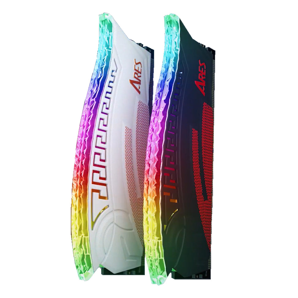 Μνήμη RAM Dato Ares Armor, DDR4, RGB, 2 x 8GB, 3600Mhz, CL18, Λευκή AMRGB8GX216G36W