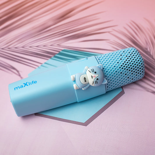 MaXlife Animal MXBM-500 Bluetooth Microphone, Blue