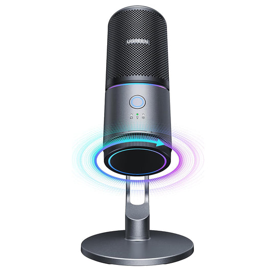Καρδιοειδές Μικρόφωνο UGREEN CM769 (35629), RGB, USB-A, 2μ, Μαύρο