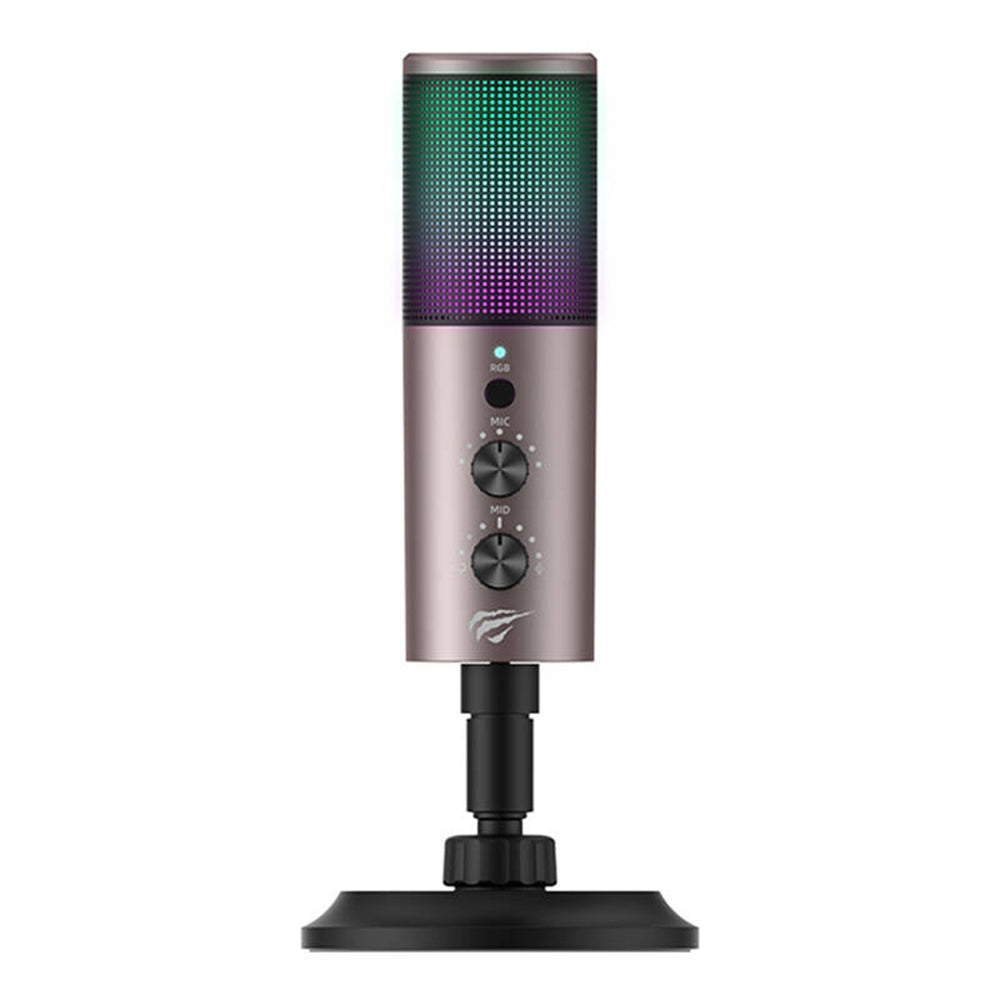 Μικρόφωνο HAVIT GK61, RGB, USB-C, Γκρι