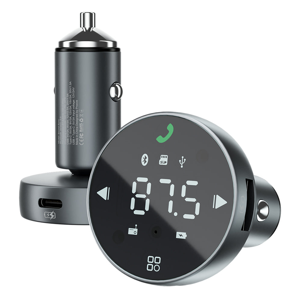Modulator FM Bluetooth Proove, 1 x USB-A - 1 x USB-C - 1 x microSD FMSS30110003