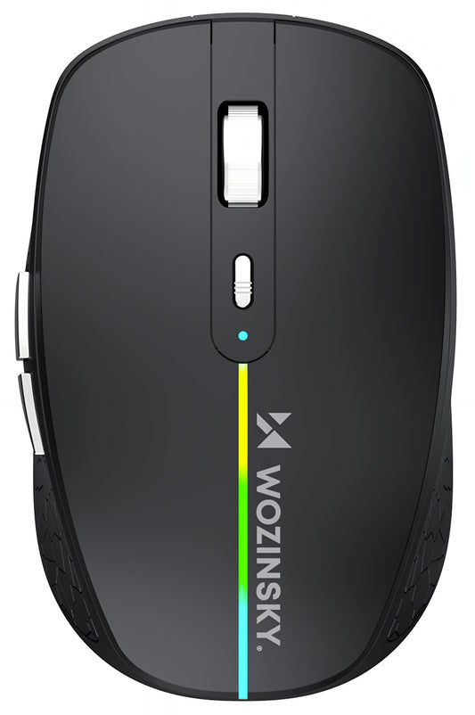 Ασύρματο Gaming Ποντίκι WZK WMGK-1132, 1600DPI, RGB, BT / Wi-Fi, Μαύρο